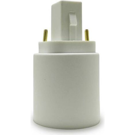 Barcelona Led – Adaptateur de culot d'ampoule G24 vers E27 – Pour luminaires G24 – Installation rapide et facile – Compatible avec ampoules LED et halogènes (1/4)