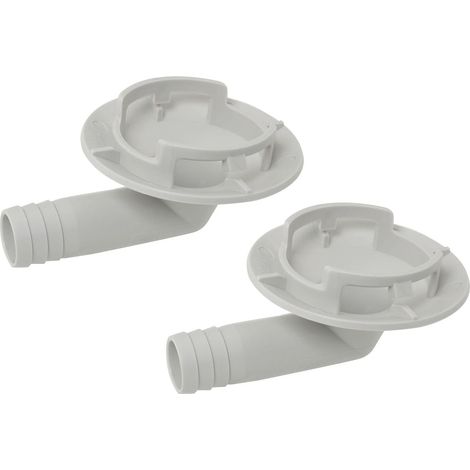 (2 Stück) 40 mm Kondensatablaufschlauch-Anschlussstopfen mit Zähnen und Winkelstück für Fensterklimaanlagen (1/5)