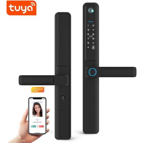 Tuya Serratura Pro con Impronte Digitali Impermeabile e Fotocamera Smart WiFi (1/5)