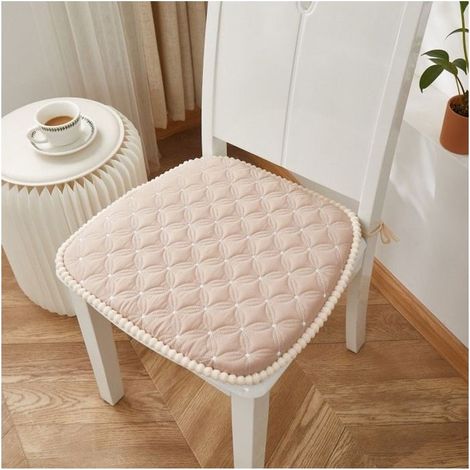 Galette De Chaise 45x43 Lot De 4, Coussins de Chaise Antidérapants et Moelleux pour Dîner en Famille ou Réceptions (1/4)