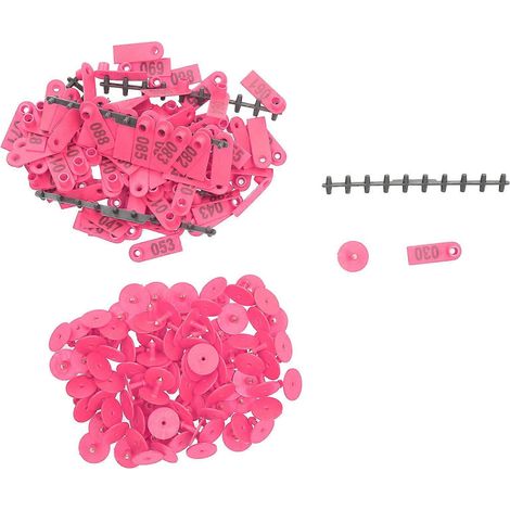 Boucles d'identification numérotées pour moutons chèvres bétail, étiquettes agricoles, accessoires d'élevage, marquage du troupeau, lot de ferme (1/5)