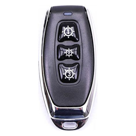 Control remoto inalámbrico V-TAC de tres botones con sensor, color negro, IP54 (1/5)