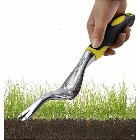 Kit d'outils de Jardinage pour Jardinage en Plein air Motif Fleurs pour enlever Les Mauvaises Herbes 11.8In0.8In Jaune (1/5)