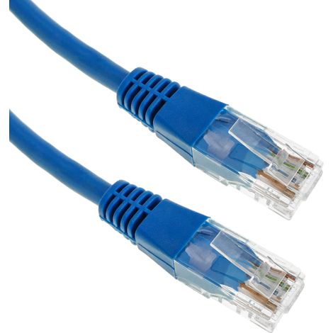 BeMatik - Câble réseau Ethernet UTP bleu Cat.5e de 1 m (1/5)