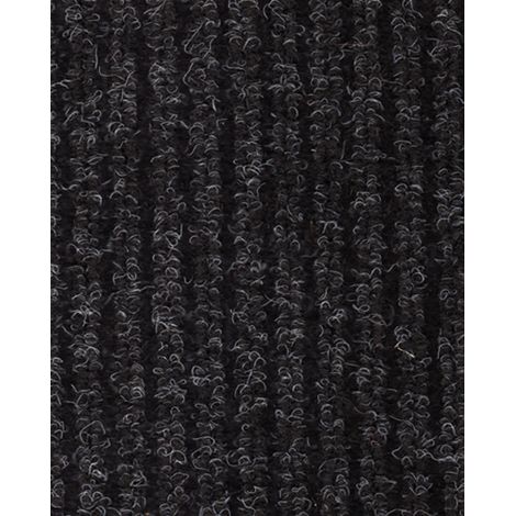 Imazu Tappeto Trapuntato a Costine Classico Grigio Antracite 2m X 25m - Decorama