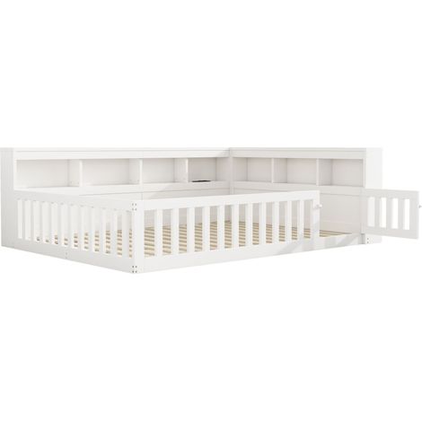 GagaGagaLit banquette USB blanc 140 x 200 cm (1/5)