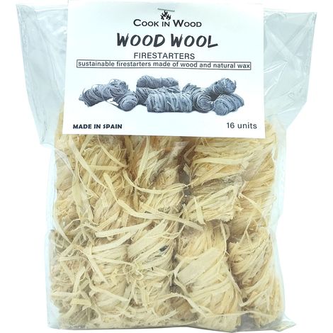 Cook In Wood - Encendedor ecológico de lana de madera x16 (1/2)