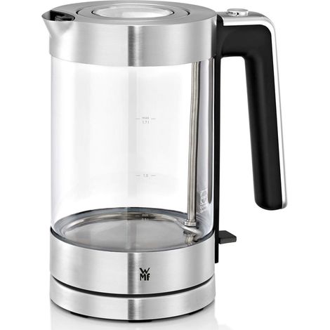 Bouilloire électrique en verre, Grande capacité 1,7 L, Finition Inox 18/10, Ultra rapide 3000 W, LONO 0413150011 (1/5)