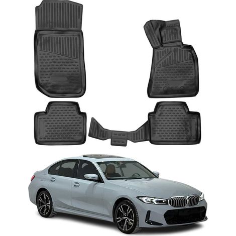 OMAC 3D Tapis de Sol pour BMW Série 3 G20 G21 Berline Break 2019-2025 Caoutchouc