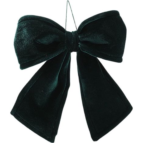 Bow - Velours Vert - 35 x 32 cm - Décoration Arbre De Noël Chaise Cadeau - Technologie Mémoire - 1 Pièce (1/5)