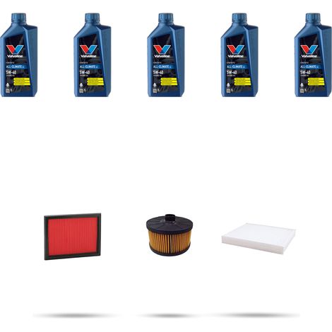 Kit tagliando 3 FILTRI e 5L OLIO compatibile con Nissan Juke (F15,F15E) 1.2 Dig-t 85kw dal 2014 (1/5)