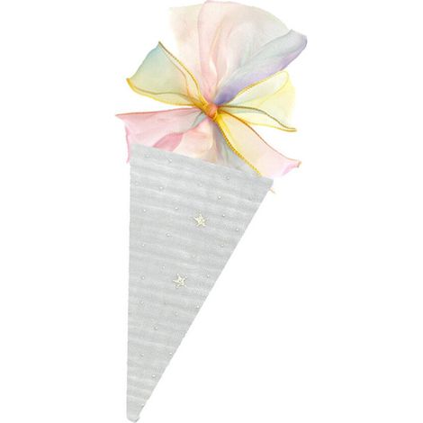 Accessorio regalo colorato a forma di cono gelato - Bianco
