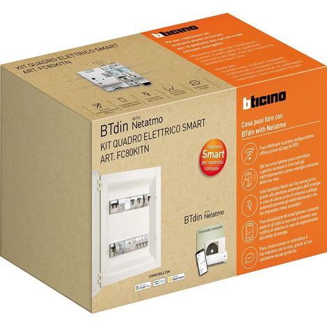 Kit quadro elettrico smart gestione carichi Bticino FC80KITN
