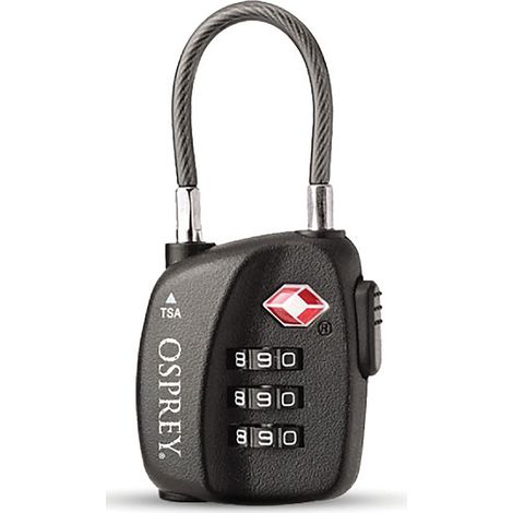 Osprey TSA 3 Dial Cable Lock Black, O/S (1/5)