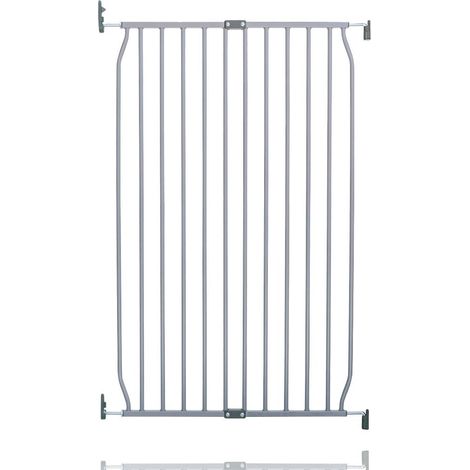Safetots Extra Tall Eco Screw Fit Baby Gate, Grey, 70cm - 80cm, Extra Tall Gate 100cm in Height, Stair Gate for Baby
