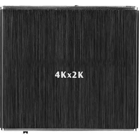 Adaptateur professionnel en métal noir 4K x 2K HDMI vers HDMI optique SPDIF 3,5 mm pour extraction audio (1/5)