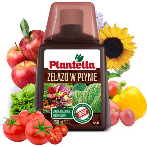 PLANTELLA Flüssiger Eisenblattdünger für Gemüse und Obstbäume 250 ml