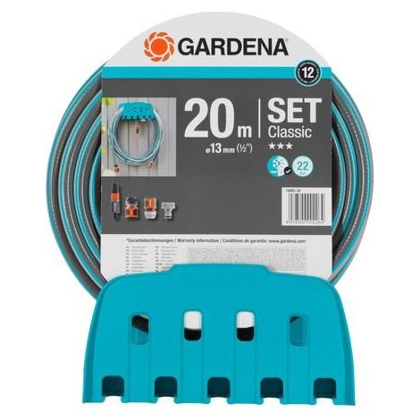 Gardena 18005-50 Enrollador de Manguera de Pared Azul 20m
