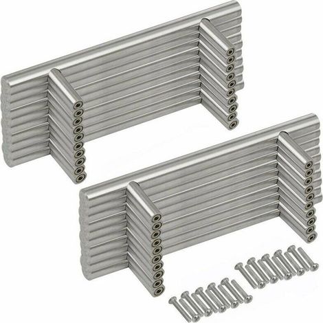 20PCS Poignée Baton De Porte T- Bar Cuisine Porte Poignées Entraxe 192 mm (1/4)