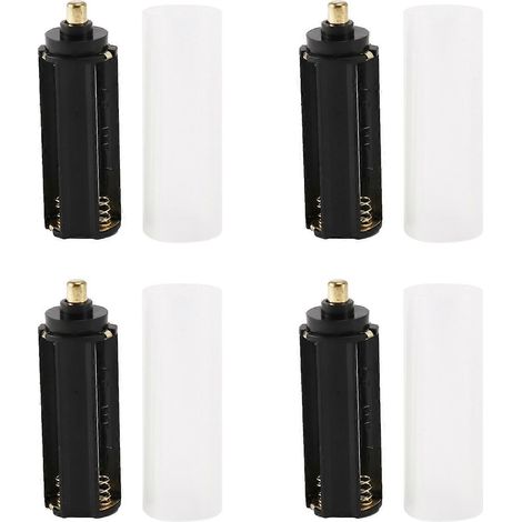 4 Stück 18650-Batterieröhrchen + 4 Stück AAA-Batteriehalter für Taschenlampe (1/5)