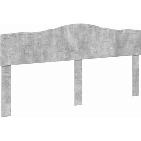 Tête de lit,Décoration murale Gris béton 200 cm Bois d'ingénierie CFW917980 (1/5)