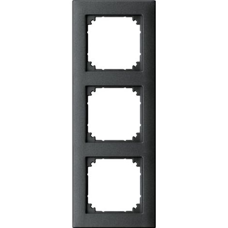 MERTEN 488314 M-PLAN CADRE II DOUILLE POUR CHASSE D'EAU 3 PRISES DESIGN ANTHRACITE