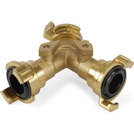 Y Verteiler Messing, Absperrhahn, Universal