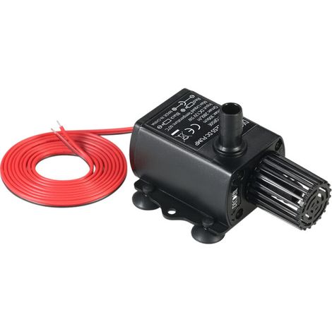 Pompe d'eau mini sans balai submersible DC12V 5W, Ultra-silencieuse, Débit 280L/H, Hauteur de levage 300cm (1/5)