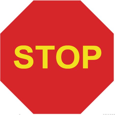 Señal vial de seguridad Stop 500x500 mm SEKURECO
