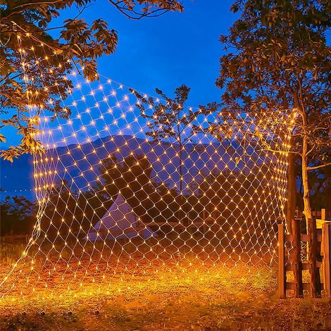 Luminaire Réseau LED Extérieur - Filet Lumineux Clignotant - Pour Jardin Arbre de Noël Mariage - IP65 - 230 V - 1 Pièce (1/3)