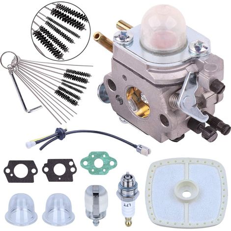 Adefol PB200 C1U-K78 Aspirateur Souffleur de feuilles Carburateur avec jet sale en carbone Outil de nettoyage Kit de filtre à air pour Echo PB-200 PB201 ES210 ES211 C1U-K78 avec poire d'amorçage Pièce (1/5)