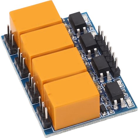 Module Relais 4 Canaux 3,3-5V CC avec Optocoupleur, Voyant Lumineux, Micro Carte Relais Anti-Interférence (1/5)