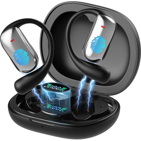 AI Vertaal Oordopjes Real-Time – 148 Talen Ondersteuning met App – Bluetooth Draadloze Open-Oor Oordopjes – 90 uur Standby, 400mAh – Voor Muziek, Bellen, Vertalen, Reizen, Zakelijk & Leren (1/5)