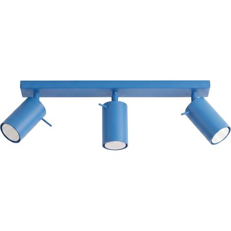 Deckenleuchten RING hellblau 3xGU10 45cm Stahl Sollux (1/5)