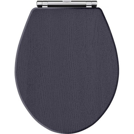 Old London Richmond Twilight Blue Woodgrain Round Soft Close Toilet Seat - LOS399 (1/4)