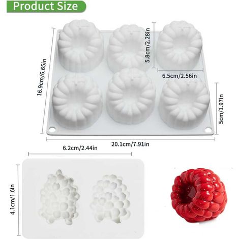 Moule en silicone antiadhésif pour pâtisserie alimentaire (1/4)