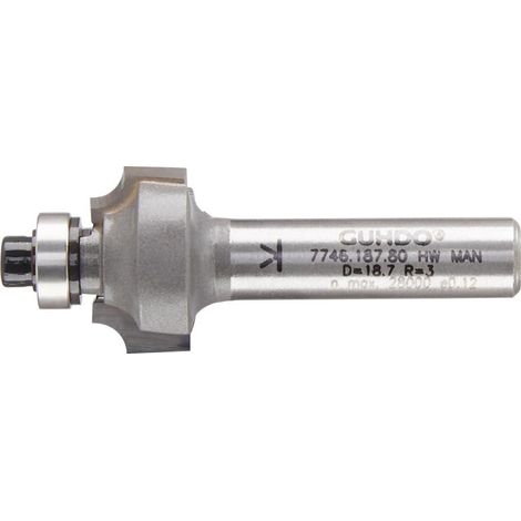 Guhdo HW-Viertelstabfräser Z2 S8 D31,7 R9,5 (1/4)