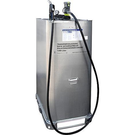 Réservoir de stockage fuel TECALEMIT HDT W40 A-VT 1000 + vanne distributrice inox A2010