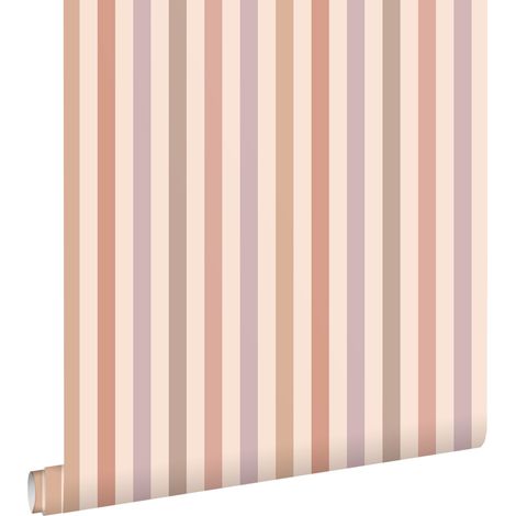 papier peint à rayures violet et rose  - ESTAhome (1/5)