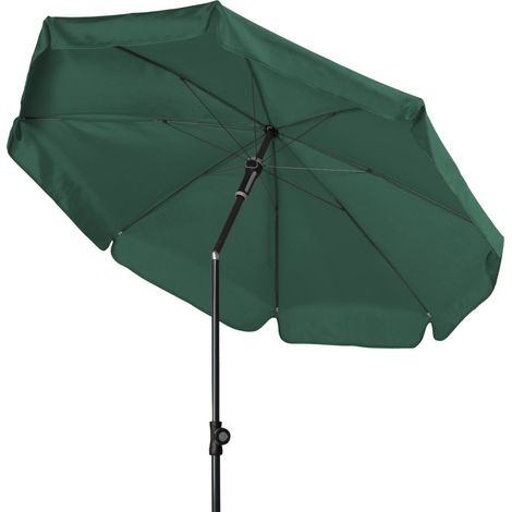 Doppler Sunline Manual ø 150 cm rund Sonnenschirm in 12 Farben Mittelmastschirm Balkonschirm 812 Dunkelgrün (1/5)
