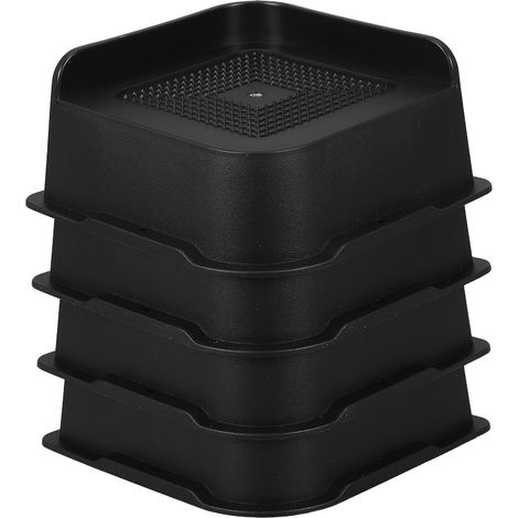 4 Rehausseurs de lit à base large, meubles empilables, hauteur 5 cm (1/5)