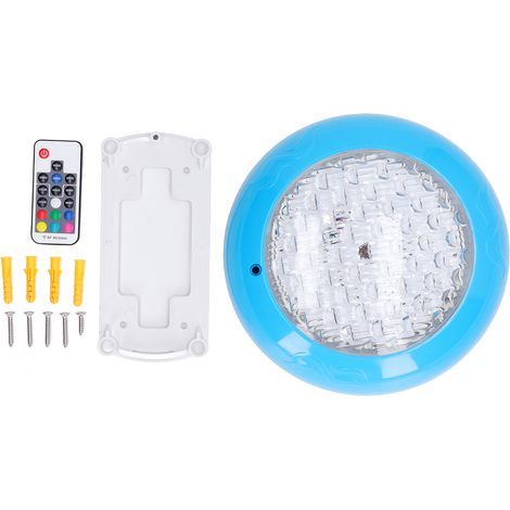 LED pool light, wall-mounted, underwater light with remote control, IP68 waterproof, AC 12V, 35W (1/5)