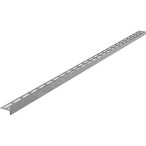 Alca - Rail de mise à niveau du sol 1000 mm, à droite, hauteur du bord 14 mm, tapis en acier inoxydable APZ904M/1000 (1/2)