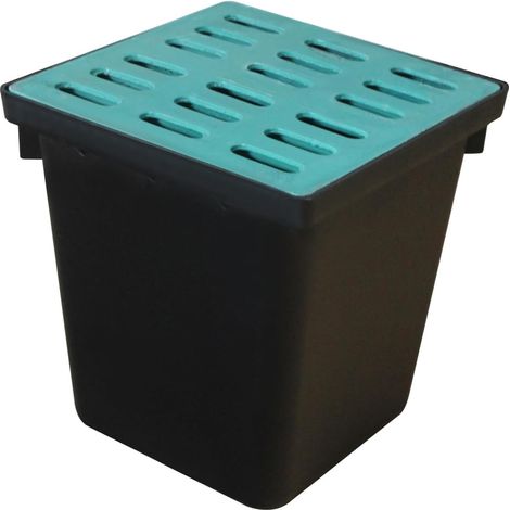 Bassin de Drainage pour eaux pluviales puits Infiltration récupération des eaux de Pluie Drainage de Jardin collecteur eaux pluviales tranchée drainante Eau de Pluie puits (L343mm W343mm H360mm) (1/5)