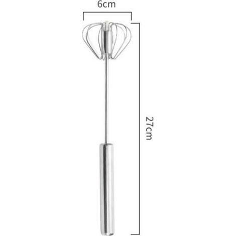 Batteur - fouet,1PC En Acier Inoxydable Batteur À Oeufs Manuel Mélanger La Pâte Mélangeur Cuisine De Cuisson - H[B69028161]