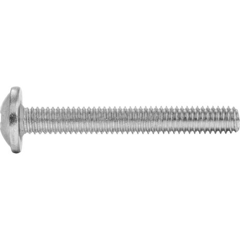 Tornillos metálicos con cabeza semicircular y collarín 4x30 mm - blíster - 20 unidades (1/2)