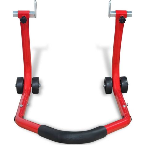 Béquille arrière de moto Réglable Support de levage en acier Rouge 72 x 50 x 40 cm (1/5)