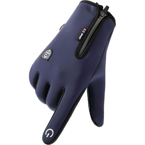 Gants d'hiver pour hommes et femmes, gants imperméables tactiles, gants de ski chauds et coupe-vent, gants thermiques (1/4)