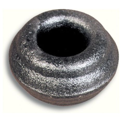 Garniture fine pour barreaux de Ø12mm - Hauteur 22mm largeur 40mm - Fer forgé - À souder - DECO FER FORGE