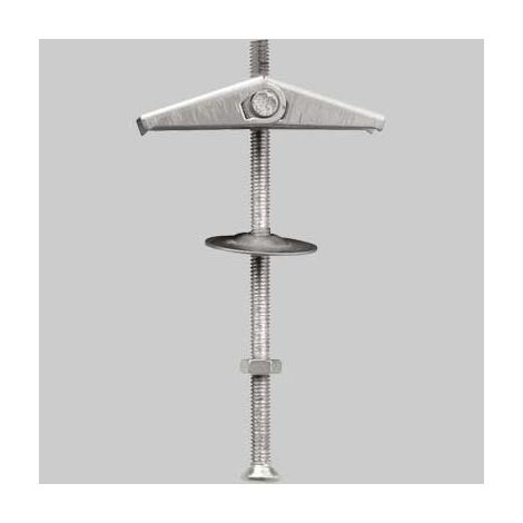 Ancora a molla in acciaio zincato con barra filettata ak-v - mm 39,5 - 100 pz